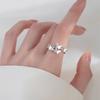 2022 Women's Trendy 925 Silver Butterfly Ring with Unique Design for Summer