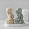 Statue Moulds Silicone Crafting Molds Animal Lion Shape Candle Molds Ornament Moulds Silicone Texture for Hand-Making