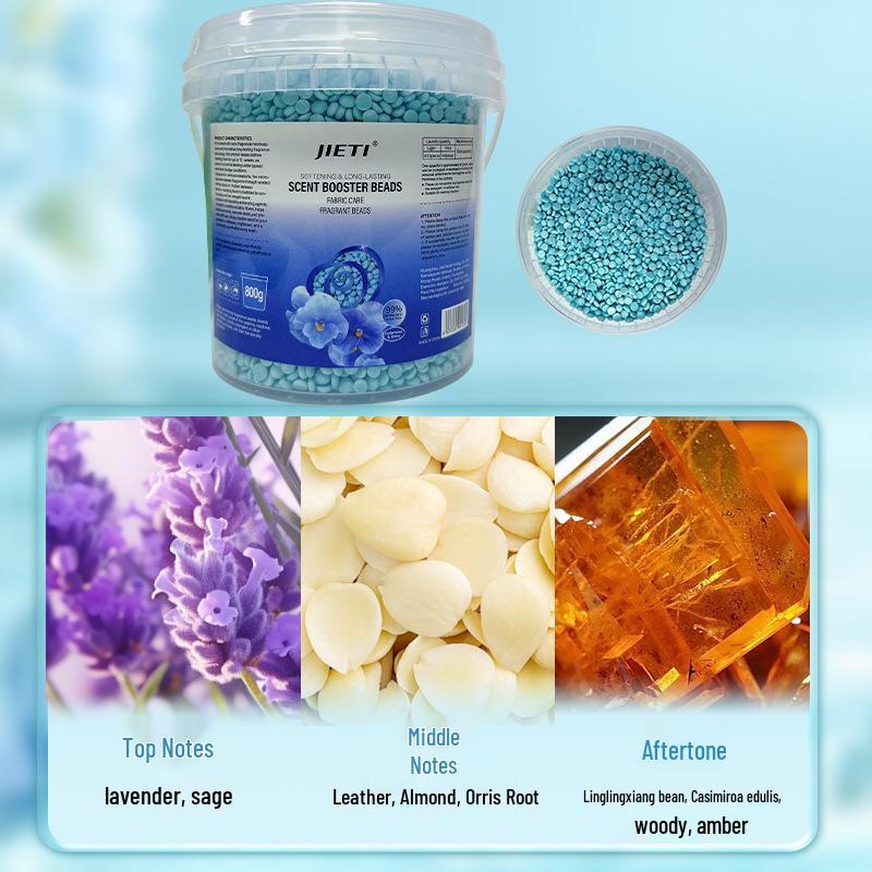 Jieti Long-Lasting Antibacterial Fragrance Beads, 800g Laundry Softener for Home.