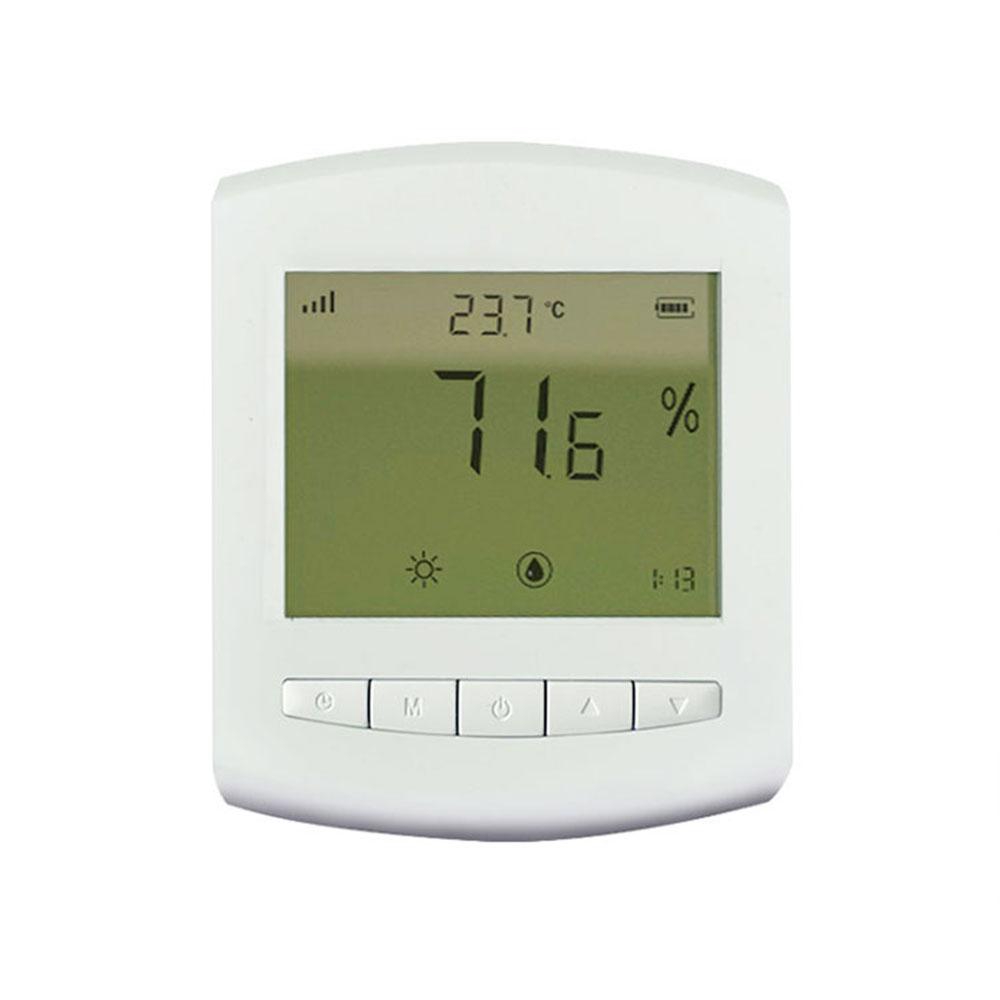 LoRaWAN Wireless Temperature Humidity Sensor with LCD Display 5km Transmission Cloud Monitoring Indoor Hygrometer Thermometer 2026