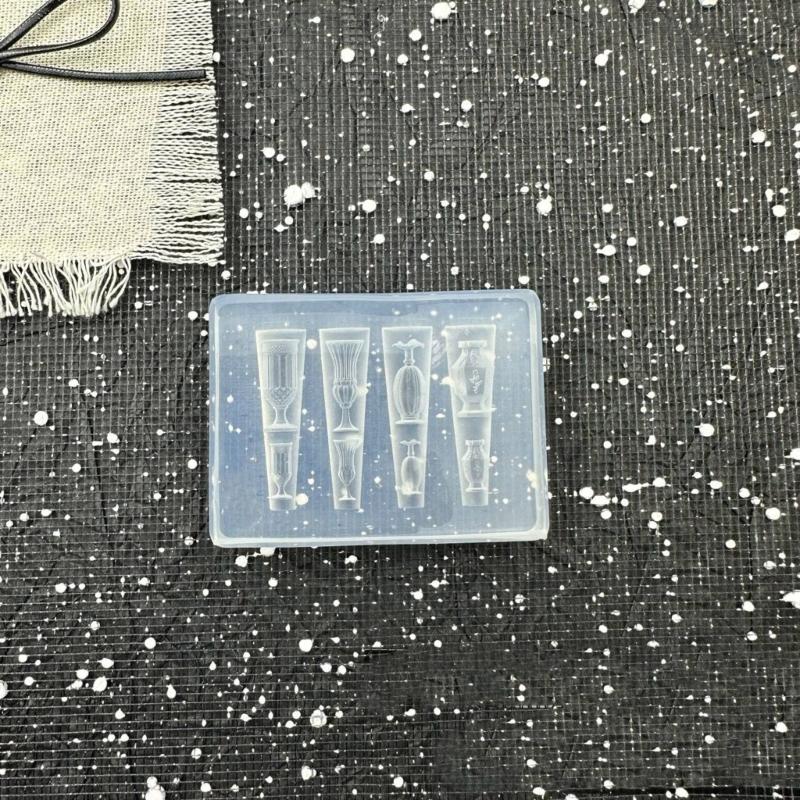 3D Floral Silicone Mold For Nail Art And Jewelry Crafting Reusable Elastic Carving Tool With Candle Vase Designs