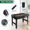 4-In-1 Multi Game Table Billiards Table/Foosball Table/Hockey Table/Ping Pong Table Wear Resist Convert Table for Home Game Room
