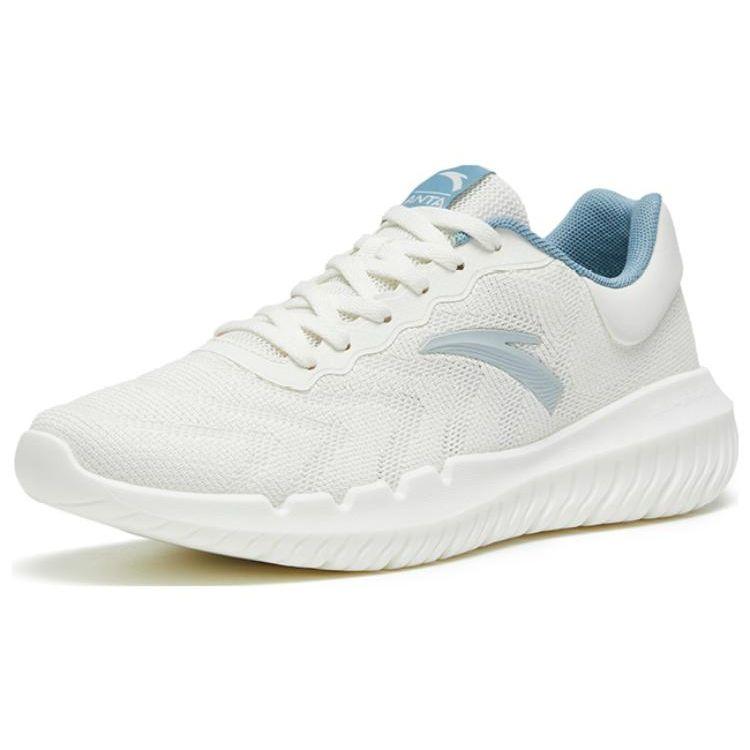 Anta Training Series Fabric Non-Slip Wear-Resistant Low-Top Training Shoes Men Sneakers Ivory-White Gray 112327792-1