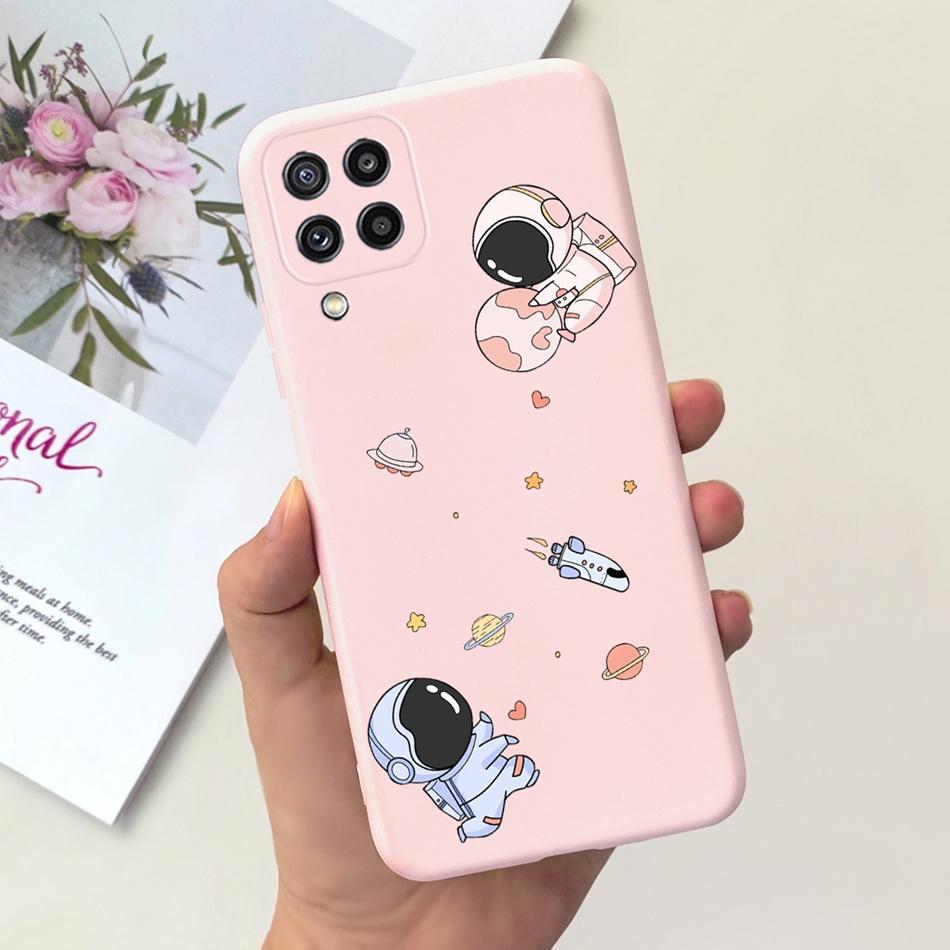 Custodia per Telefono Samsung Galaxy M22 Samsung M22 F22 SM-M225F E225F Gatto Carino Cartone Animato Colore Caramella Silicone Morbido Copertura Posteriore