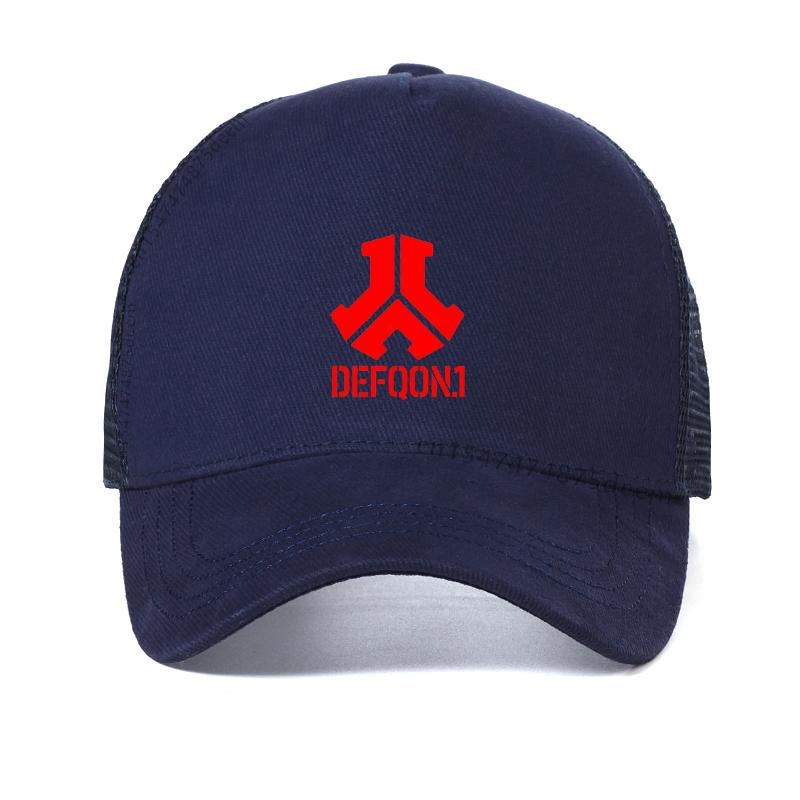 

Baseball Cap Summer Men Women mesh breathable trucker hat DJ Hip Hop adjustable Snapback hats gorras Adjustable темно-синього кольору