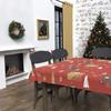 Rectangular Stain-resistant Tablecloth 140x240 Cm SAPIN Red, by Soleil d'Ocre