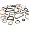 10pcs Metal D Ring Buckle Clasp 9mm/15mm/20mm/26mm for Webbing Backpacks Straps Bags Cat Dog Collar Chain Buckles DIY Accessorie