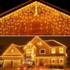 Icicle 120 LED Available In 5 Colors and 8 Christmas Solar Solar Solar Large Solar High Solar Solar Automatically Turns On At Icicle Lights