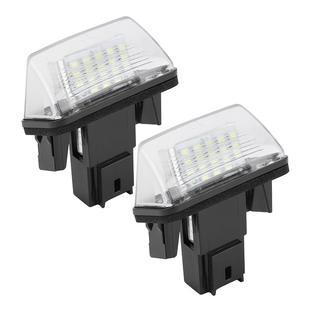 2pcs Direct Replacement License Plate Light 18 LED Car Plate Light LED License Light  For Citroen C3