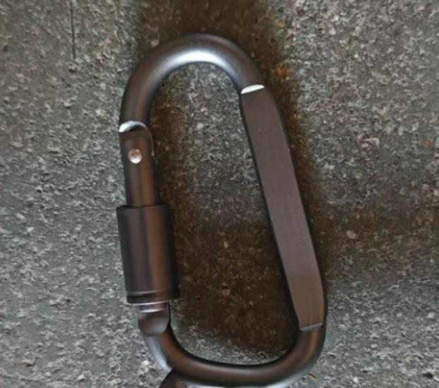 Galvanized Rotating Spring Snap Hook Carabiner with Safety Buckle