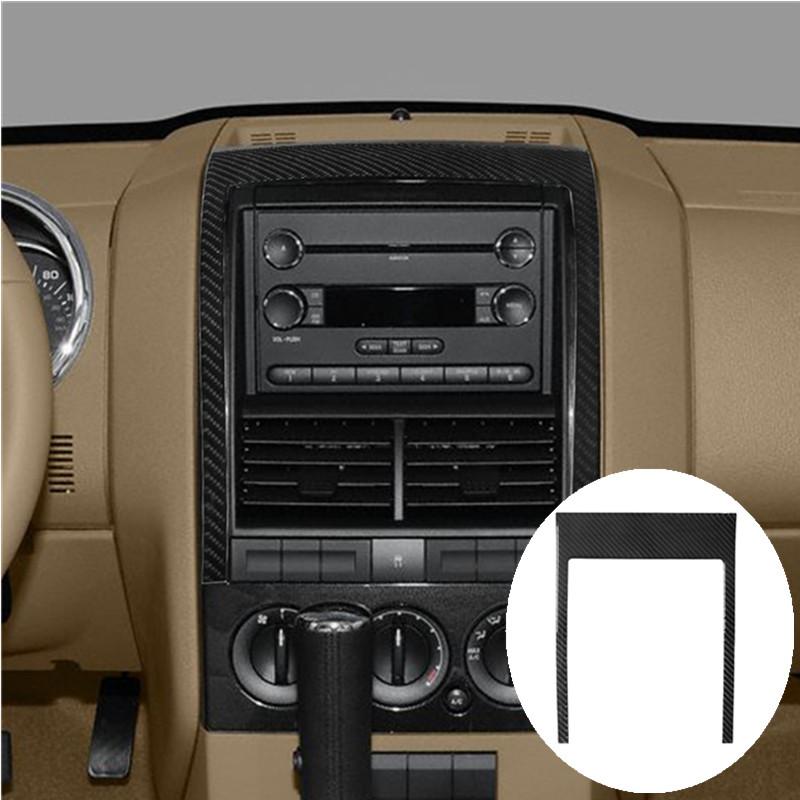 Car Interior Decoration Carbon Fiber Sticker For Ford Explorer Sporttrac Mercury Mountaineer 2008 2009