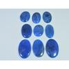09Pcs Natural Blue Apatite Oval Shape Cabochon Loose Gemstone 373Cts. Lot C-2429