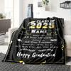 Class Of 2025 Home Customization Blanket Comfortable Soft Lightweight Multiseasonal Blanket For Picnics Sofas Offices Beds Living Rooms Perfect Gift