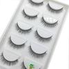 12 Style 5 Pairs 3D Natural Mink False Eyelashes Makeup Fake Eye Lashes Faux Cilios Make Up Beauty Tools