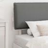 Bed Frame with Padded Headboard Light Grey 75 x 190 cm
