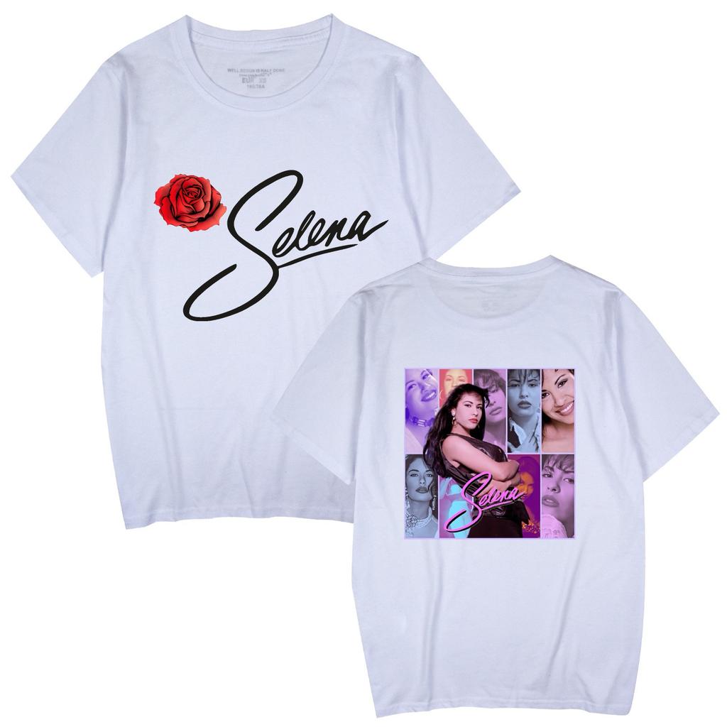 Singer Selena Quintanilla TShirt Women Short Sleeve Cotton Tshirts Casual Summer ONeck Cool Tees Shirt