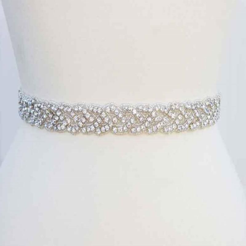 Sparkling Bridal Rhinestones Sash Versatile Waist Belt For Weddings Galas Formal Event Wedding Waistband