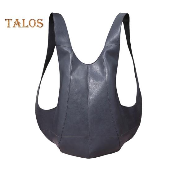 Plecak ze sztucznej skóry, wodoodporny, retro, jednolity kolor, szerokie paski na ramiona, kształt kamizelki, duża pojemność, torba redukująca obciążenie, do szkoły, pracy, podróży