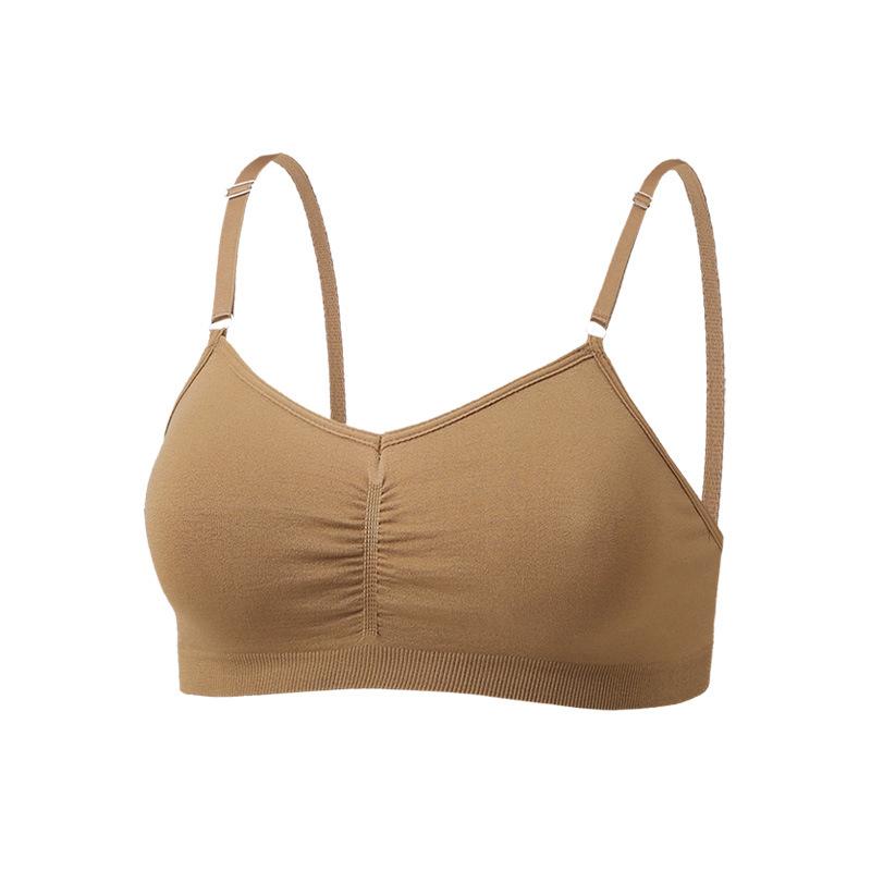

Европейский размер женский однотонный бюстгальтер с одной чашкой бесшовный без стального кольца пуш-ап нижнее белье летний тонкий бюстгальтер большого размера L хаки