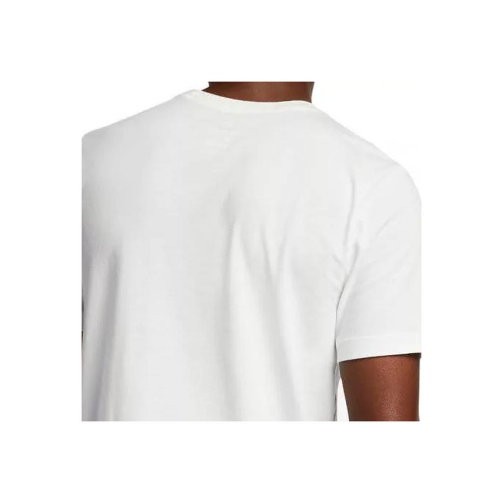 Nike Dri-Fit Letter Pattern Quick-Dry Breathable Crew Neck Sports Tee Men Tops White AO0650-133