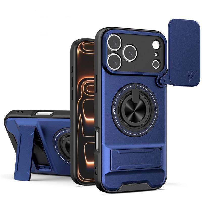 For Motorola Moto Edge 70 60 50 Fusion G86 G75 G54 G55 G67 Case Slide Camera Cover Lens Protector with 360 Rotating Ring Kickstand Shockproof Phone