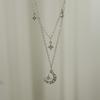 Space Star Moon Layered Necklace
