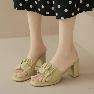 2024 New Hot Selling Fashion Women's Slippers Thick Heel Versatile Open Toe Summer Comfortable Casual Versatile Slippers