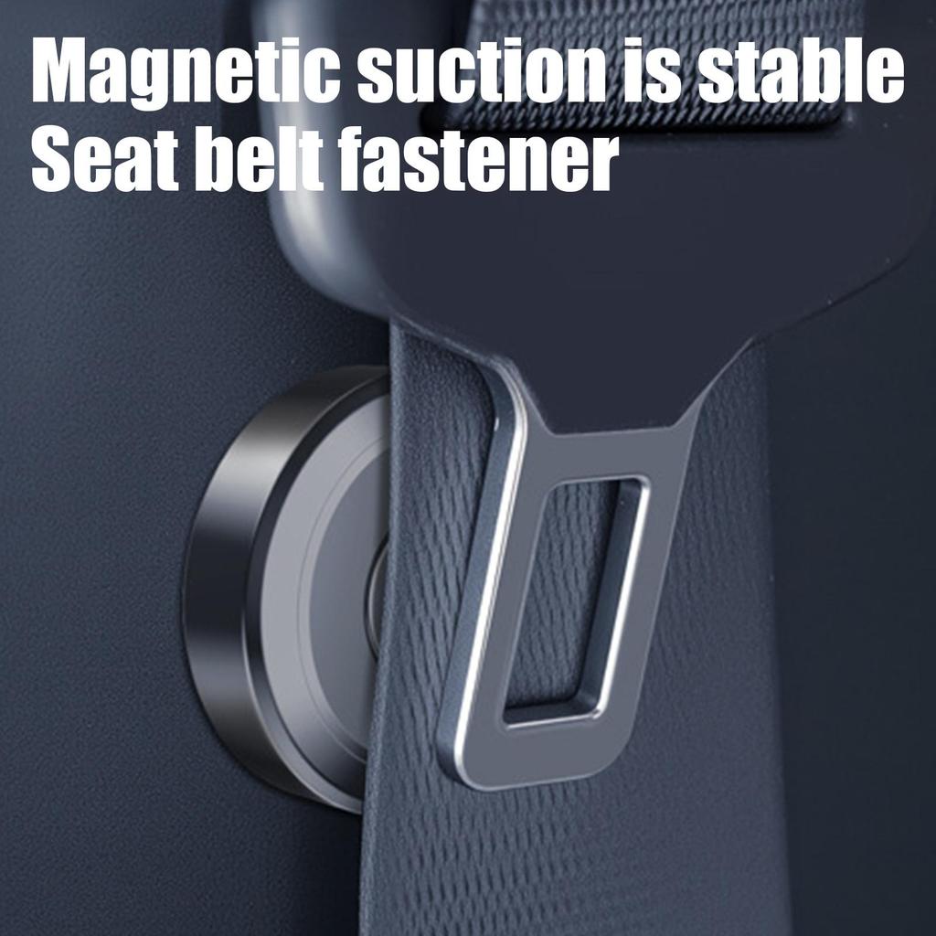 Seat Belt Buckle Holder Magnetic Car Seatbelt Limiter Stable Seat Belt Stabilizing Device Fasten For Car Truck Travel Road Trip