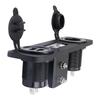 Adapter 3 w 1 Wtyk Andersona 12/24V 50A Gniazdo Andersona Panel Podwójny Port USB Gniazdo do Montażu Wpuszczanego Płytka Gniazda do Samochodu Ciężarowego SUV-a