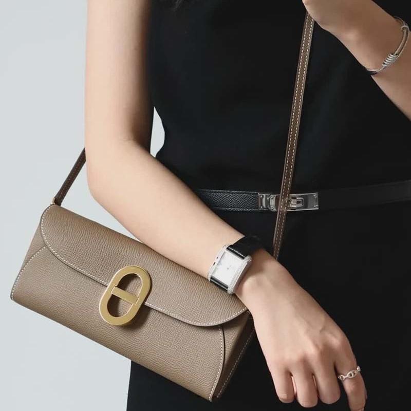 Haute Couture Leather Pig Nose Woc Wallet Palm Pattern Cowhide Hand Grab Bag Crossbody Women's Bag Clutch