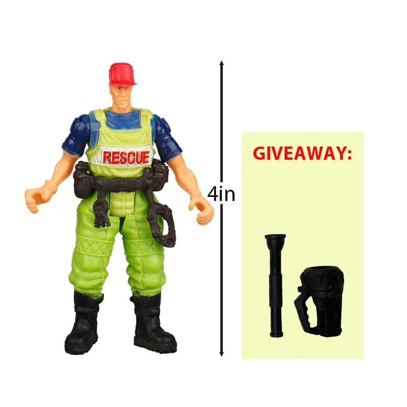 Figure d'Azione di Persone in Scala 1/18 Esploratore Cacciatore Soldato Modello Playset Giocattolo Personaggio Figure Flessibili Articolate Progettato Per Bambini Ragazzi Regalo