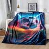 1pc Football Printing Lightweight Flannel Blanket, Comfortable and Warm Blanket, for Camping Sofa Bed and Couch Office, Suitable for Gift Bla