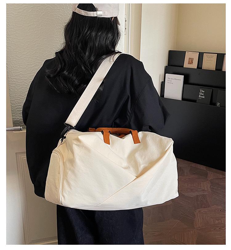 Cross-border Large Capacity Travel Bag with Shoe Compartment and Dry-Wet Separation for Yoga and Sports