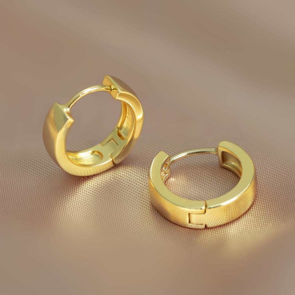 Gold Copper Earrings, Fashionable Light Luxury Green Zircon Combination Earrings And Earrings.