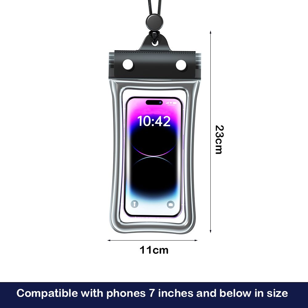 with Lanyard Phone Pouch Transparent Sealed Bag for mobile phones with a size of 7 inches or less