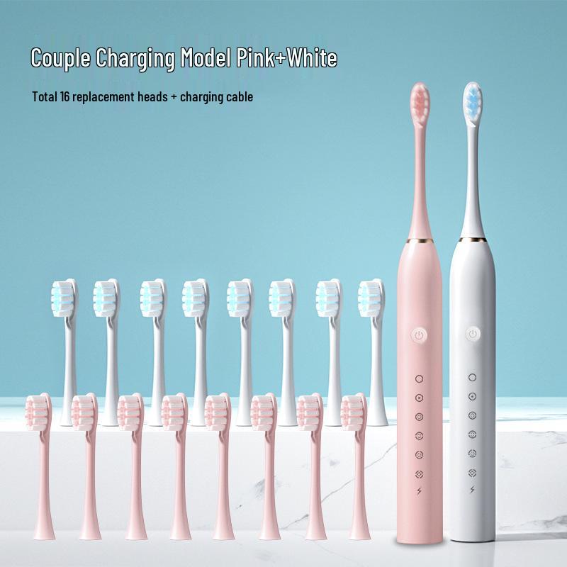 Universal Electric Toothbrush Set: Soft Bristle, Portable, for Adults & Children