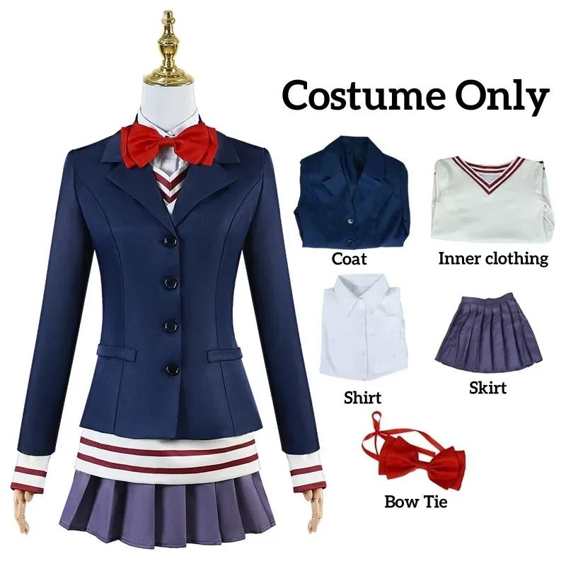 Anime Dandadan Ken Takakura Momo Ayase Cosplay Aira Shiratori Costume Black Uniform Hoodies Skirt Christmas Party for Girls Wome