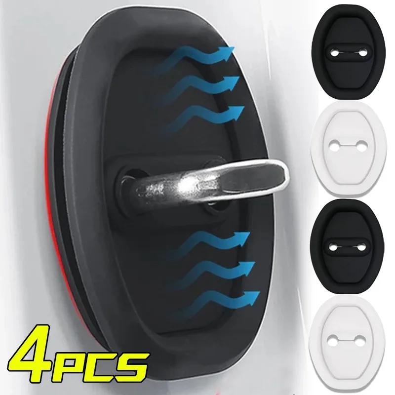 Cuscino Universale in Silicone Antiurto per Chiusura Portiera Auto Ammortizzatore Silenzioso Coperture Protettive Accessori per Scrocchi Portiera Auto