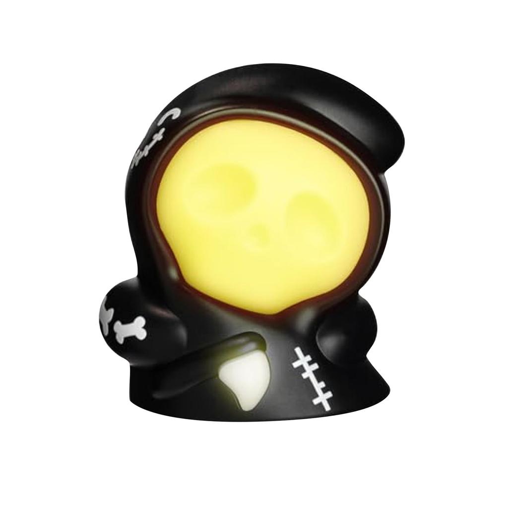 Grim Night Light, Cool Halloween Interior Decoration, LED Tricolor Light, Rechargeable Night Light Desktop Ornament