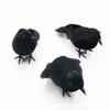 Halloween Black Crow Decoration Realistic Feathered Crow Prop Artificial Fake Raven Birds for Yard Tree Garden Patio Indoor Outdoor