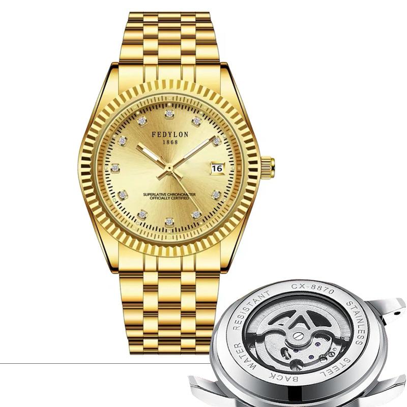 

Механические часы Турбийон Полностью автоматические Немеханические часы Мужские часы Водонепроницаемые Светящиеся Часы со стальным ремешком Мужские часы Свадебные украшения ，