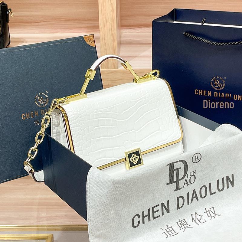 2024 Summer Women's Handmade Genuine Leather Crossbody & Shoulder Bag - Light Luxury, High-End Commuter Style