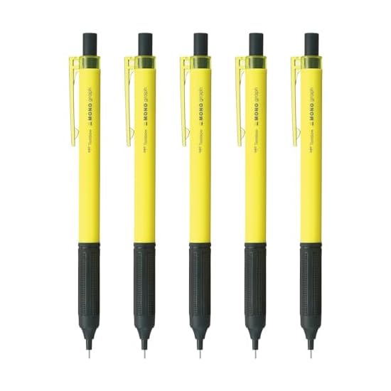 Tombow Pencil Mechanical Pencil MONO Graph Lite 0.5mm Neon Yellow 5-pack SH-MGL53-5P
