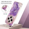 For Xiaomi Redmi 14R 5G/Xiaomi Poco C75 4G/Xiaomi Redmi 14C 4G TPU Case with IMD Marble Pattern Electroplated Back Cover