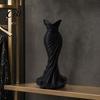 Unique Ornamental Vase 3D Printed Evening Gown Shaped Vase, Elegant Dress Sculpture High-end Texture Flower Pot, Minimalist Home Ornament for Entryway
