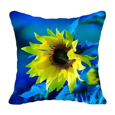 Sunflower Print Pattern Cushion Cover Car Living Room Sofa Cushion Cover Luxury Home Decoration Pillow Cover