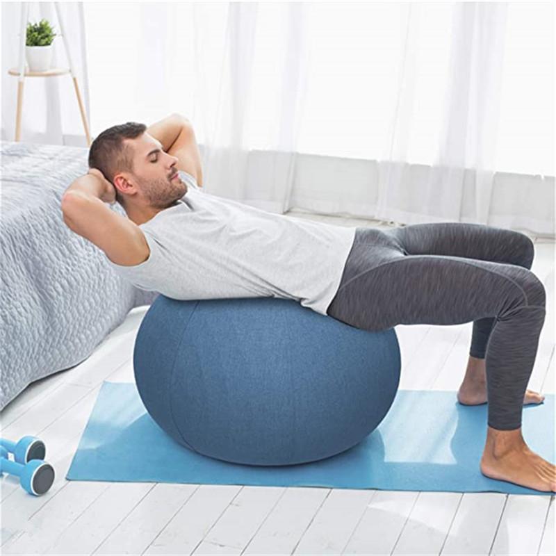 55 65 75 85CM Yogaball Staubdichte Abdeckung Rutschfeste Baumwolle Antistatisch Schweißabsorbierend Yoga Fitnessball Abdeckung für Schutzhülle Praktische Nutzung