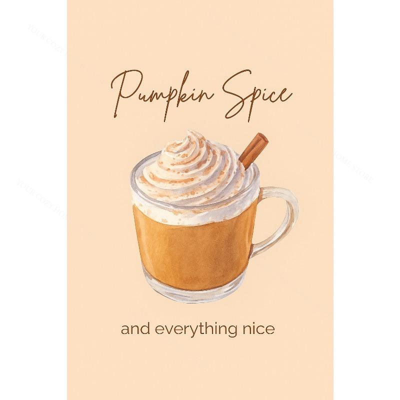 Vintage Fall Pumpkin Canvas Gallery Prints Witch Maple Leaf Typography Autumn Wall Art Farmhouse Thanksgiving Home Decor Gift