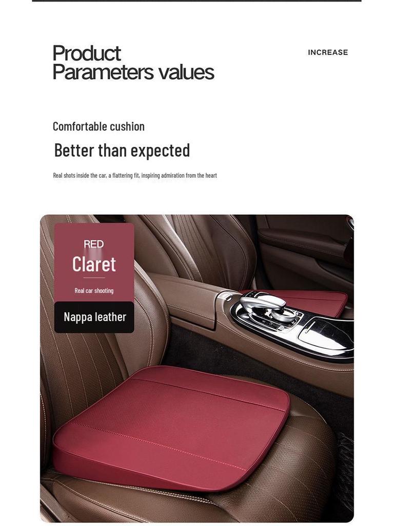 Podkładka podwyższająca do fotelika samochodowego z nachyleniem dla głównego kierowcy - Oddychająca, silikonowa konstrukcja antypoślizgowa dla mężczyzn i kobiet