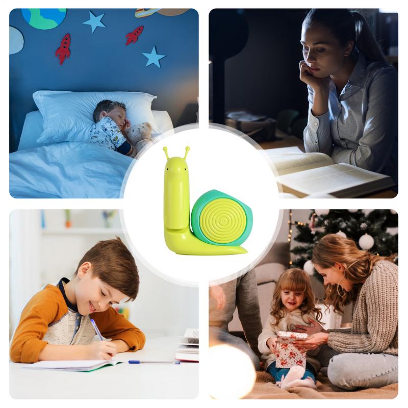Table lamp cartoon cute LED night light 2 in 1 snail pen holder table lamp USB charging cute animal snail table lamp